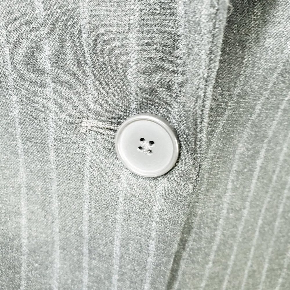 NWOT BODY by Victoria Gray Striped Blazer One Button Women's Size 16 - Picture 6 of 7